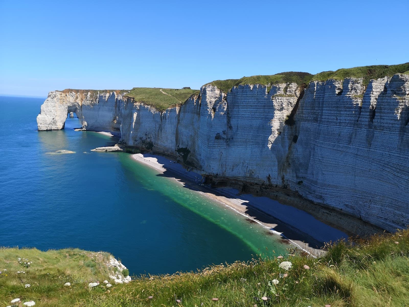 Cliffs of Étretat, a closer look